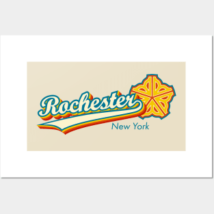 Officially Licensed 1970s Retro Rochester Posters and Art